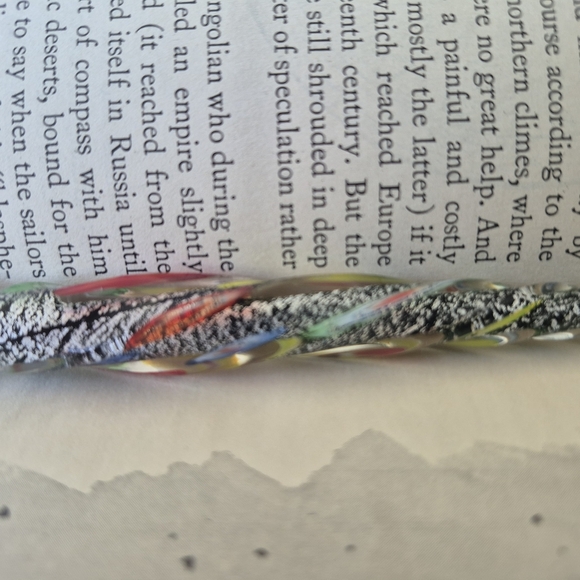 Vintange Murano Twisted  Galss Dip Nib Pen - Picture 3 of 10